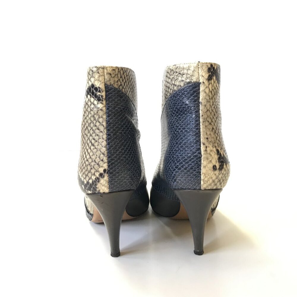 Isabel Marant Archenn Patchwork Ankle Boots Booties Womens 39 8 Tan Snake Effect - Picture 5 of 9